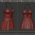 Blue Halter Dress with Satin Like Fabric and Delicate Lace Trim Design