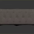 Beige Tufted Upholstered Sofa Bench With Stitched Design For Living Room