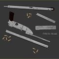 Chrome Firearms Collection Including Revolver Semi Automatic Pistol Bullets And Magazines