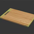 Natural Bamboo Cutting Board With Handle For Daily Kitchen Household Use