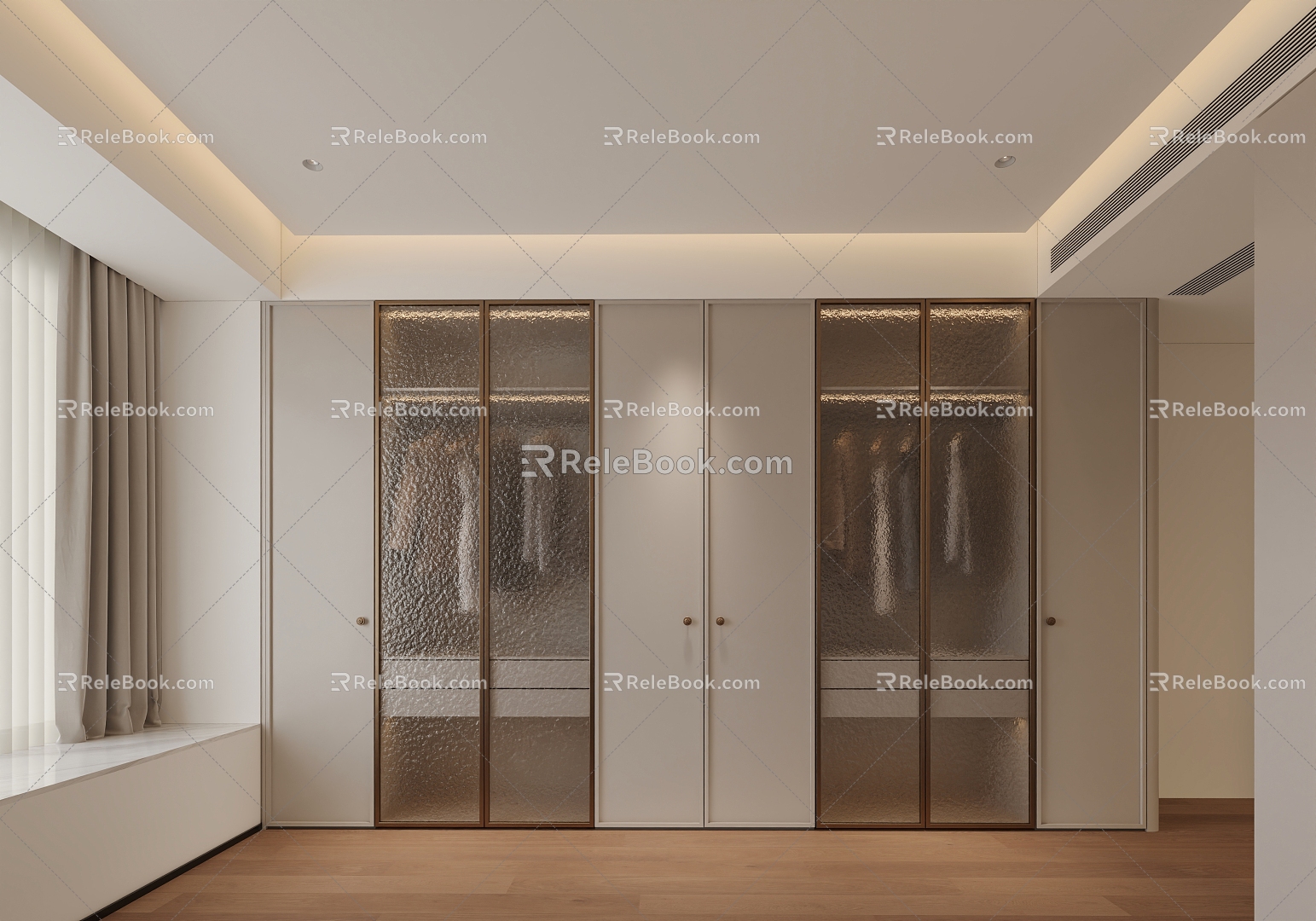 Modern wardrobe 3d model