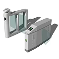 Modern Gate Office Building Lobby Access Wing Gate Anti-trailing Quick Access Door 3d model