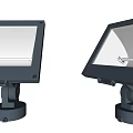 Modern Black Downlights And Spotlights With Square Housing Silver Reflector