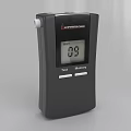 Commercial Alcohol Tester Device With Digital Screen Displaying Wait Time 09 Test And Memory Buttons 3d model