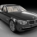 Sleek Black BMW Sedan With Premium Leather Interior And Chrome Accents