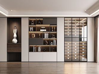 Modern Wine Cabinet Decorative Cabinet Decoration 3d model