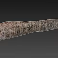 Detailed View Of Aquatic Eel With Long Slender Body And Brown Spotted Skin