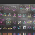 Neon Decorative Lights for Bar Coffee 24 Hour Poker Signs and Icons