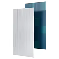 Modern Interior Wall Paneling With Wood Grain And Multiple Color Striped Design