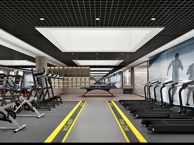 Modern Gym 3d model