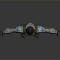 3D Character And Creature Model In Tactical Helmet Vest Camouflage Uniform Arms Outstretched