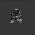 Comfortable Red Black White Running Shoes With Mesh Upper Breathable Sole For Daily Wear