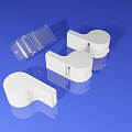 High Quality Professional Sports Equipment White Whistles With Transparent Covers