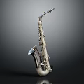 Professional Silver Plated Saxophone Musical Instrument With Polished Brass Body And Smooth Keys