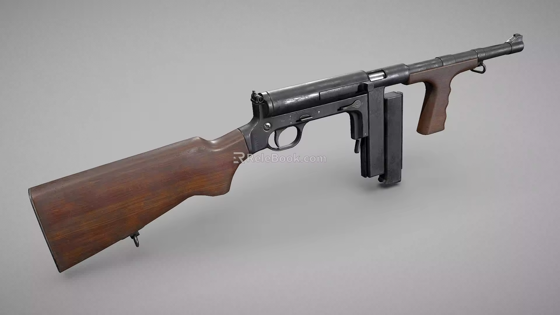 modern machine gun 3d model