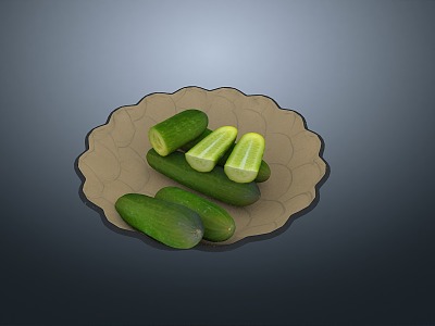 Cucumber thorn melon king melon qin melon cucumber tangua hanging melon 3d model