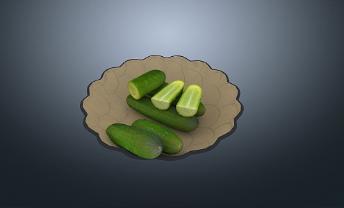 Cucumber thorn melon king melon qin melon cucumber tangua hanging melon 3d model