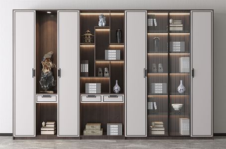 New Chinese Bookcase 3d model