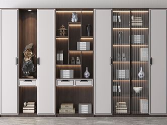 New Chinese Bookcase 3d model