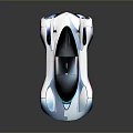 Futuristic Concept Car With Sleek Aerodynamic Design Transparent Roof And Unique Wheels