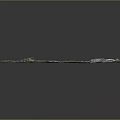 Detailed Natural Terrain Model With River Rocks And Lush Green Vegetation