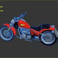 Red Vintage Motorcycle With Black Seat And Chrome Wheels On Reflective Surface