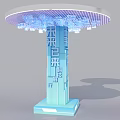 Modern Column 3d model