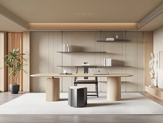 Modern study 3d model