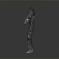Tactical Weapon Combat Suit Featuring Gray Full Body Design With Protective Pockets And Joint Guards