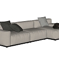 CASSINA modern multiplayer sofa corner sofa 3d model