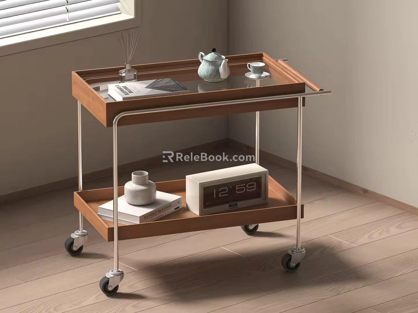 Side a few corner a few small cart 3d model