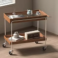Side a few corner a few small cart 3d model