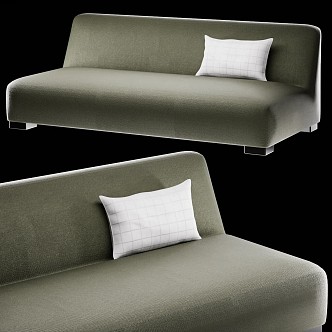 Double sofa 3d model