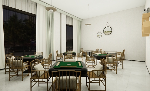 New Chinese Chess Room 3d model