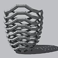 Modern Honeycomb Shaped Architectural Structure With Hexagonal Layers Stacked Design And Geometric Pattern 3d model