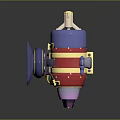 Colorful Metallic Mechanical Component With Polished Purple Red Gold Blue Finish And Precision Structure