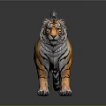 Majestic Fantasy Tiger Mount With Intricate Armored Saddle And Striped Coat