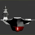 Military Aircraft Carrier Weapon With Modern Flight Deck And Runway Structure