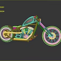 YAMAHA Custom Classic Motorcycle With Red Seat Black Body And Stylish Design Details