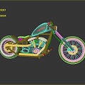 Motorcycle Two-wheeled Motorcycle Cross-country Motorcycle Road Race Motorcycle Motor Vehicle Transport 3d model