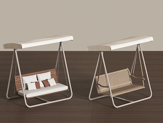 Outdoor swing chair 3d model