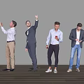 modern figure man standing figure 3d model