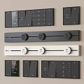 Rail socket mobile socket kitchen socket switch socket panel 3d model