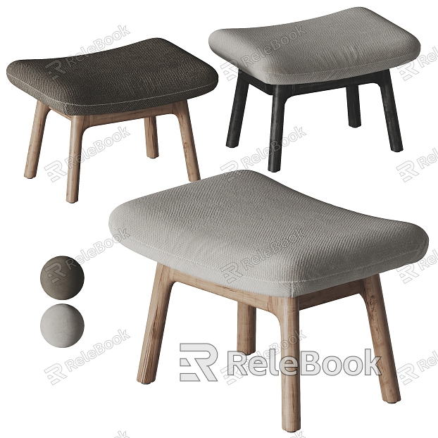 pertica Sofa Stool Fabric Stool model