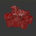 Engine Racing Engine Racing Engine Car Engine Car Engine Modern Vehicle 3d model
