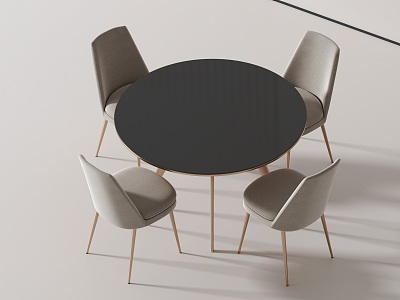 Modern leisure tables and chairs 3d model