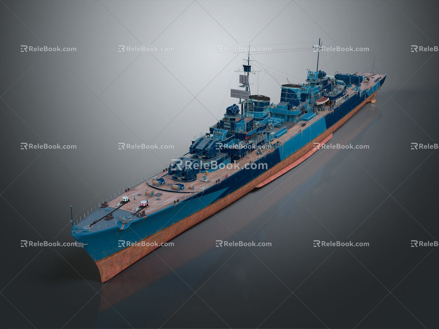 Modern Warship Ship Ship Warship 3d model