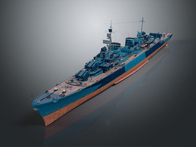 Modern Warship Ship Warship 3d model