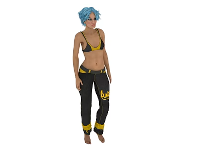 Women European and American foreigners fashion alternative sexy bikini 3d model
