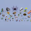 Playground Equipment Including Slides Climbing Frames Swings Playhouses Sandpits And Trampolines
